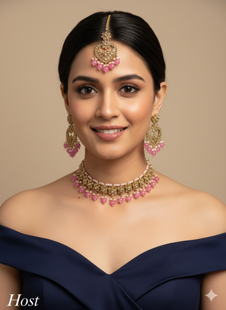 Antique White Choker Jewellery Host Set