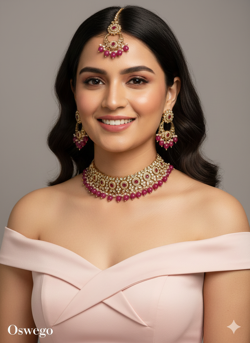 Rani Choker Jewellery Oswego Set