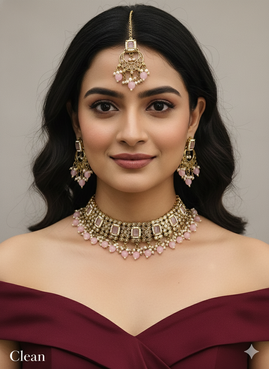 Multi colour Choker Jewellery Sintu Set