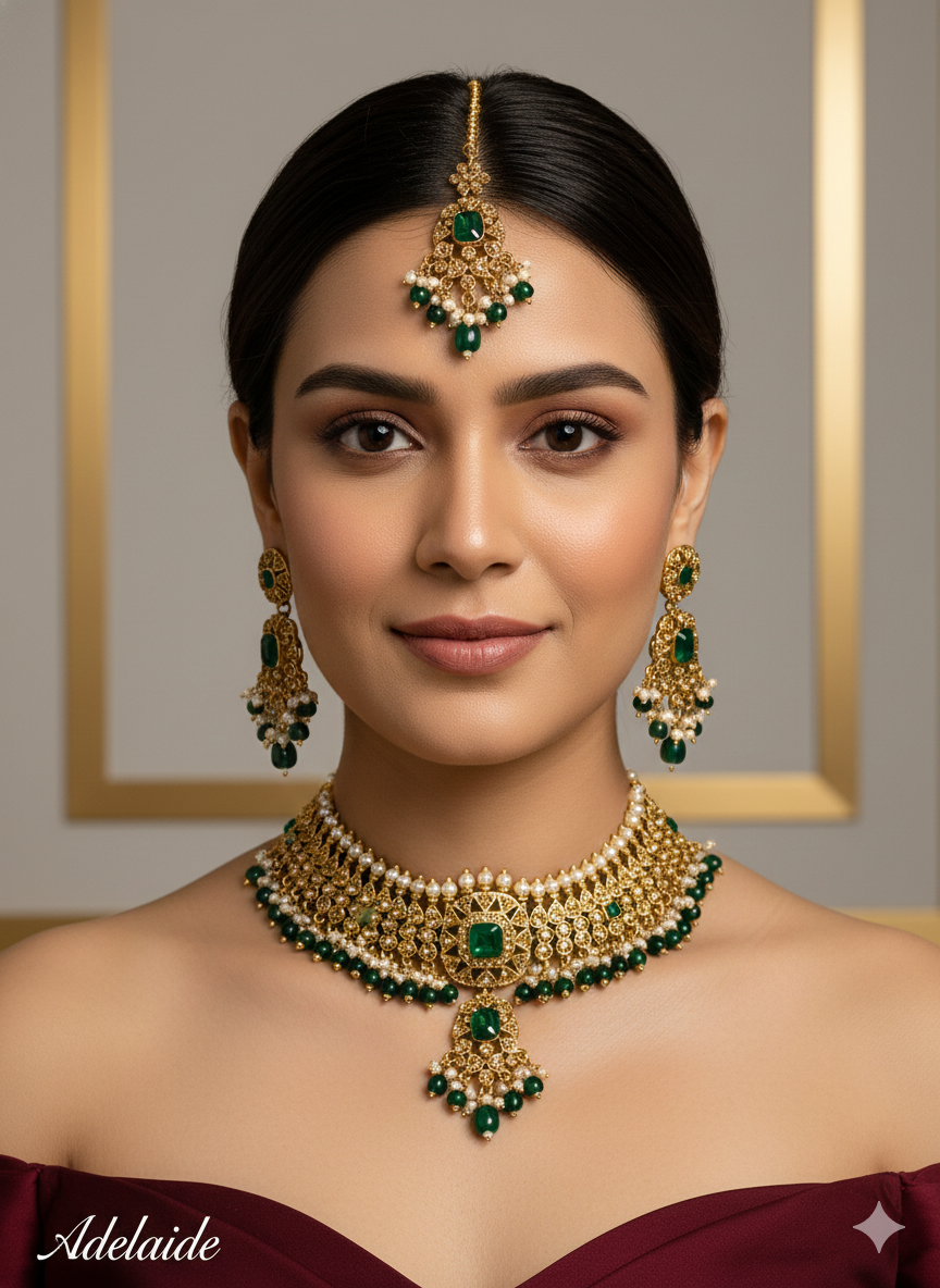 Purple Choker Jewellery Adelaide Set