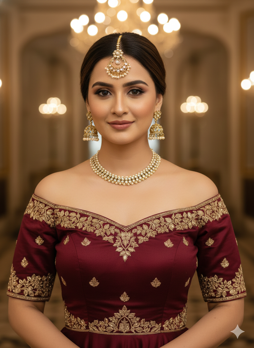 Antique Gold Necklace Jewellery Jagjeet Bollywood sets