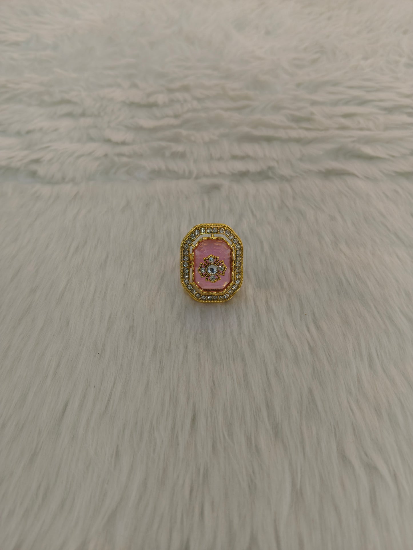 Kundan Adjustable Una Finger Rings