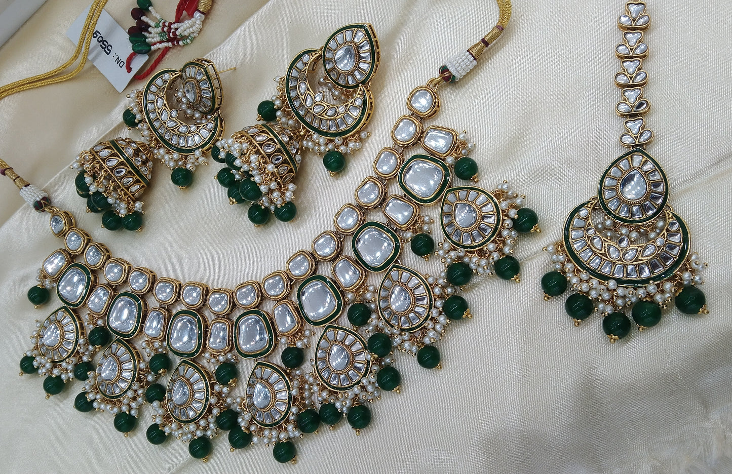 Harry Green kundan Indian Necklace Jewellery Set