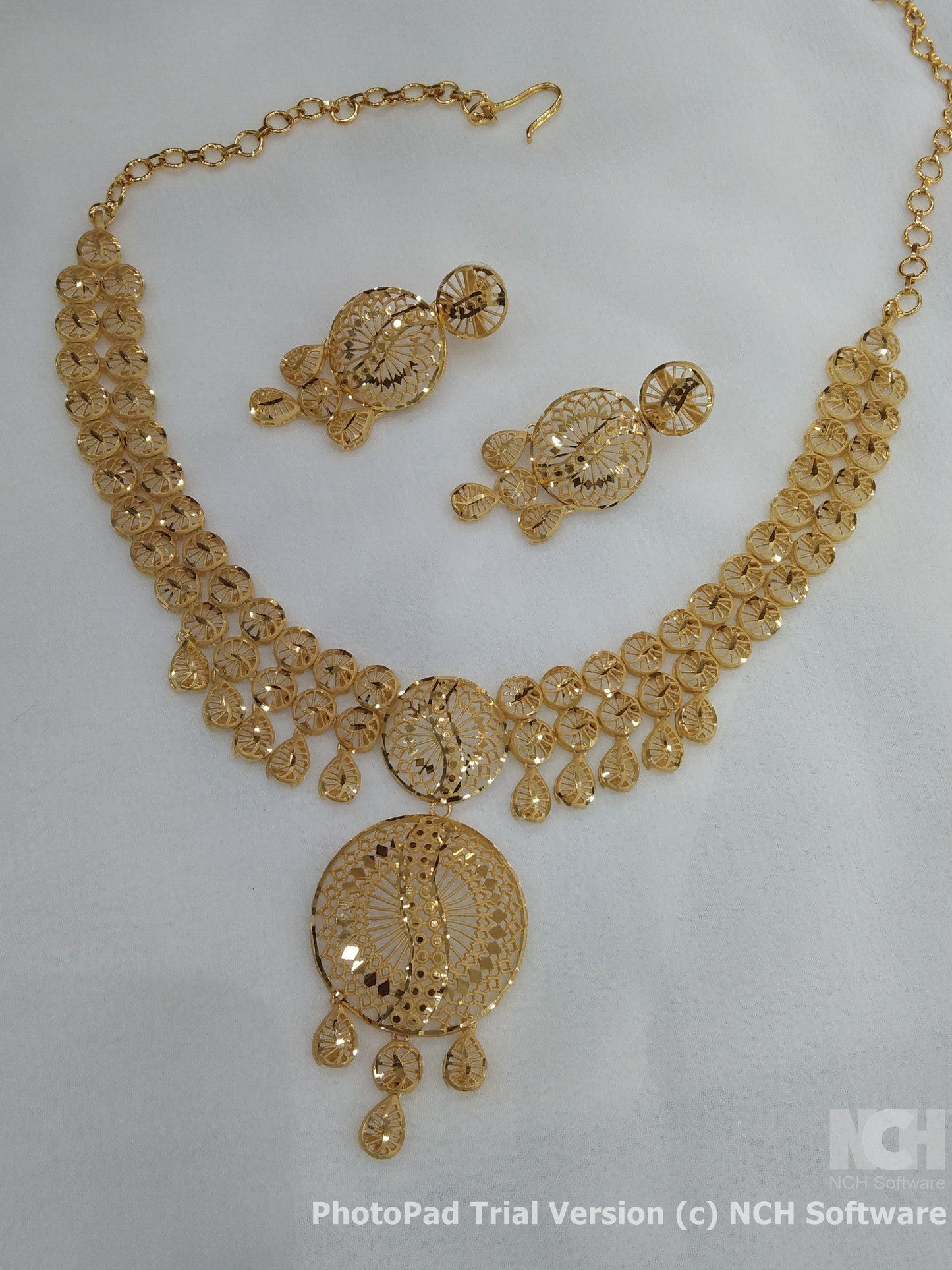 Indian Jewelry 1 gm Gold forming Jewelry Set
