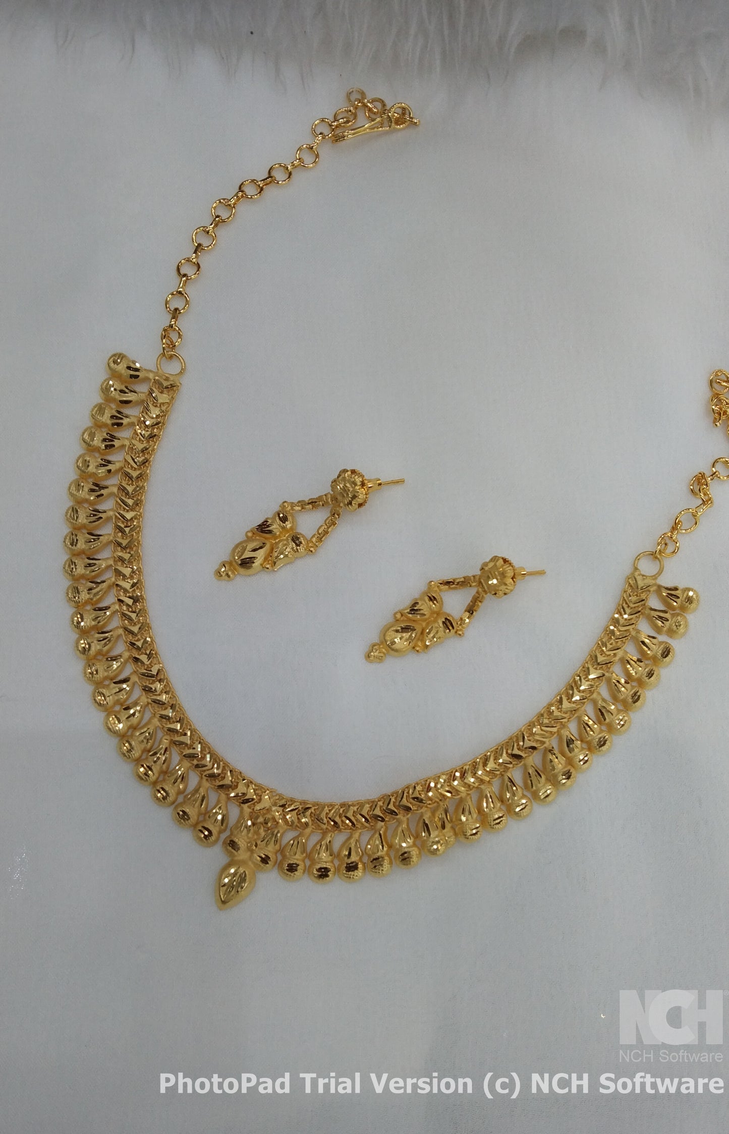 Indian Jewelry 1 gm Gold forming Jewelry Set