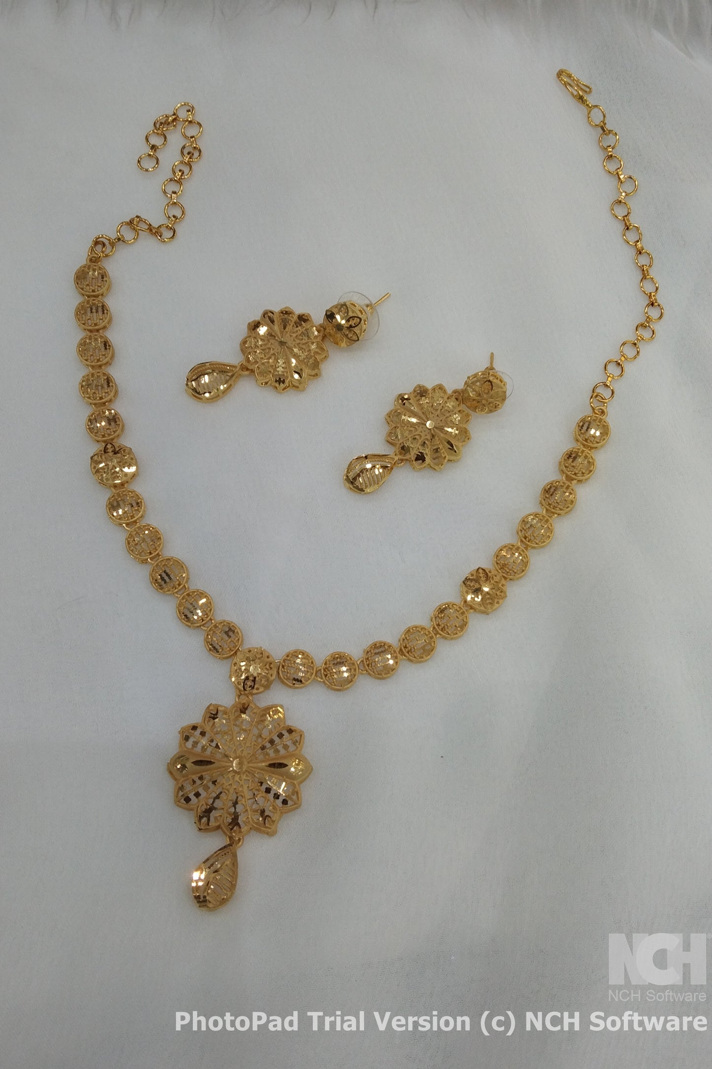 Indian Jewelry 1 gm Gold forming Jewelry Set