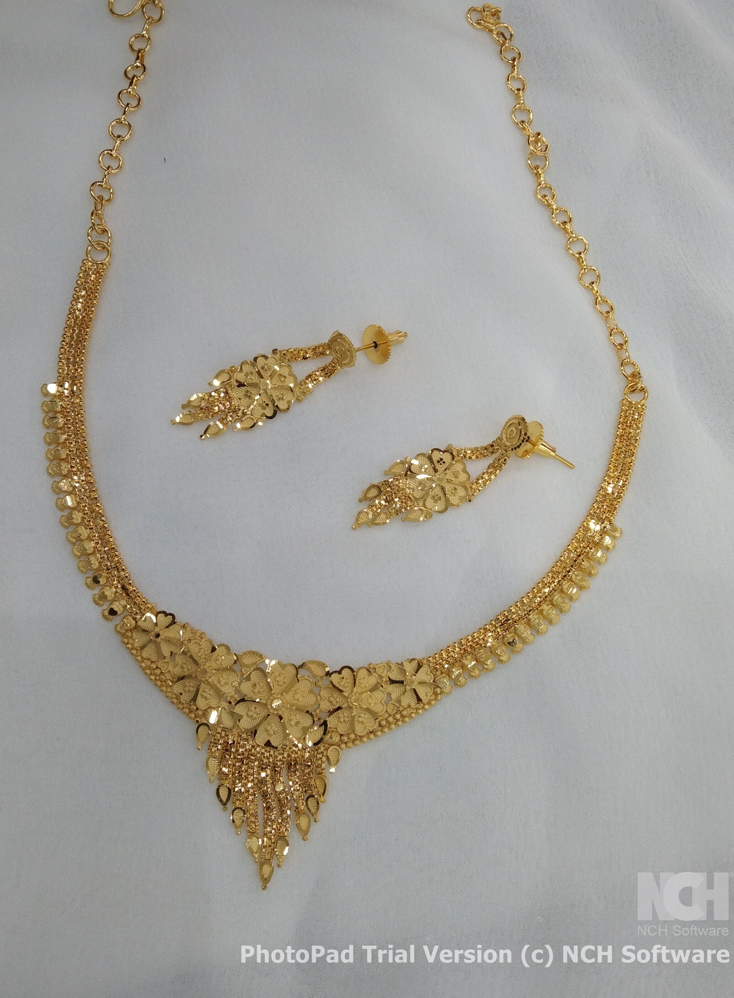 Indian Jewelry 1 gm Gold forming Jewelry Set