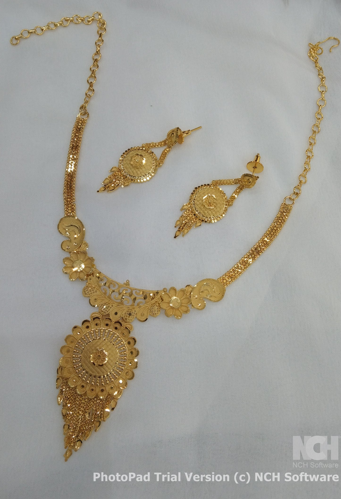 Indian Jewelry 1 gm Gold forming Jewelry Set
