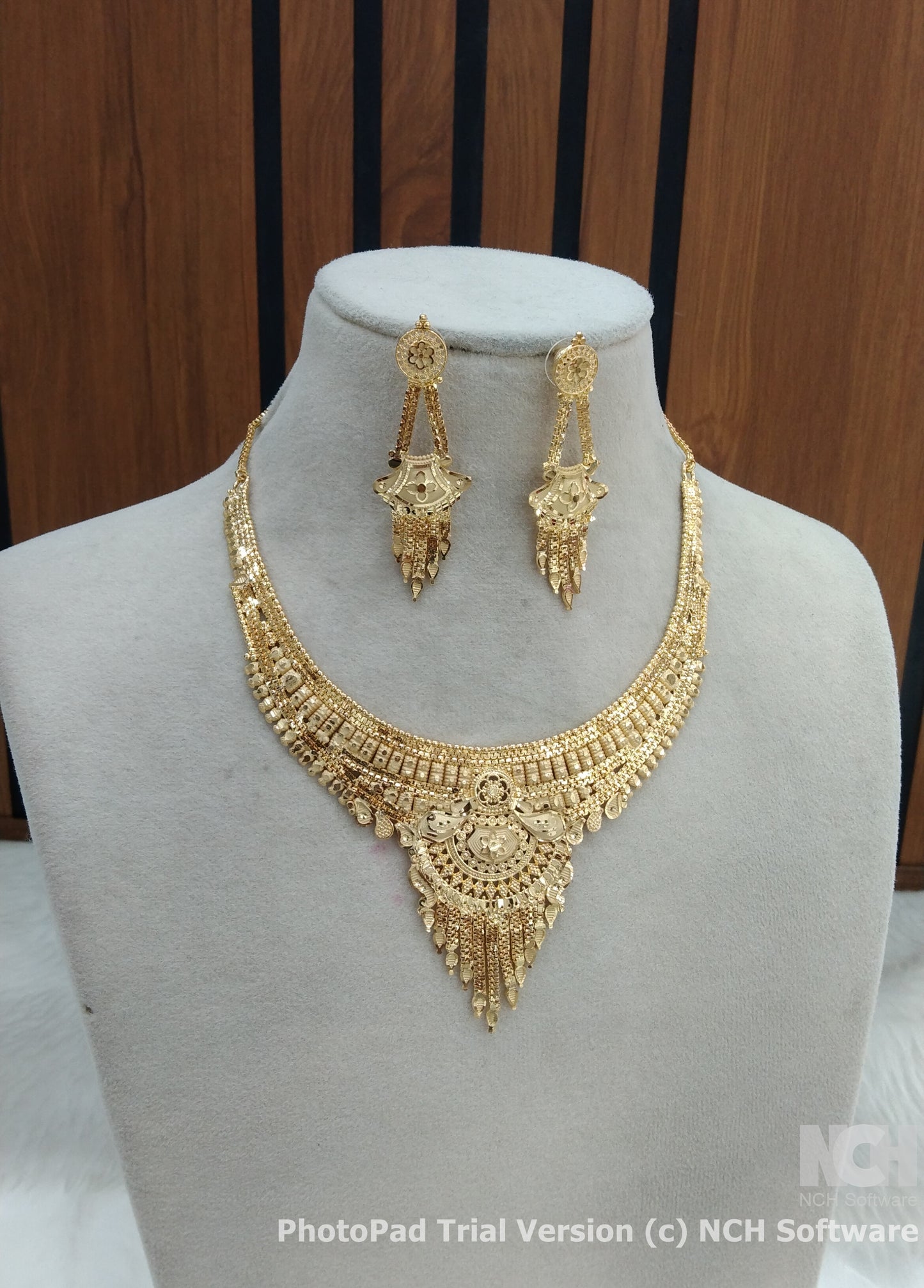 Indian Jewelry 1 gm Gold forming Jewelry Set