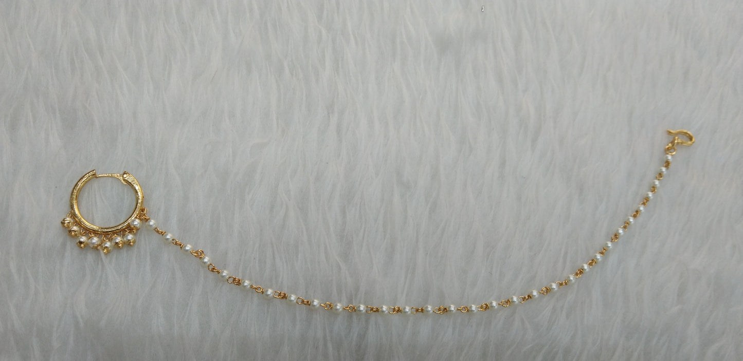 Nose ring bridal nathini for pierced nose