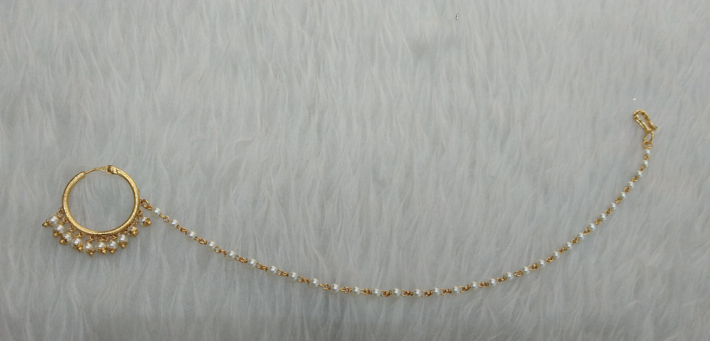 Nose ring bridal nathini for pierced nose