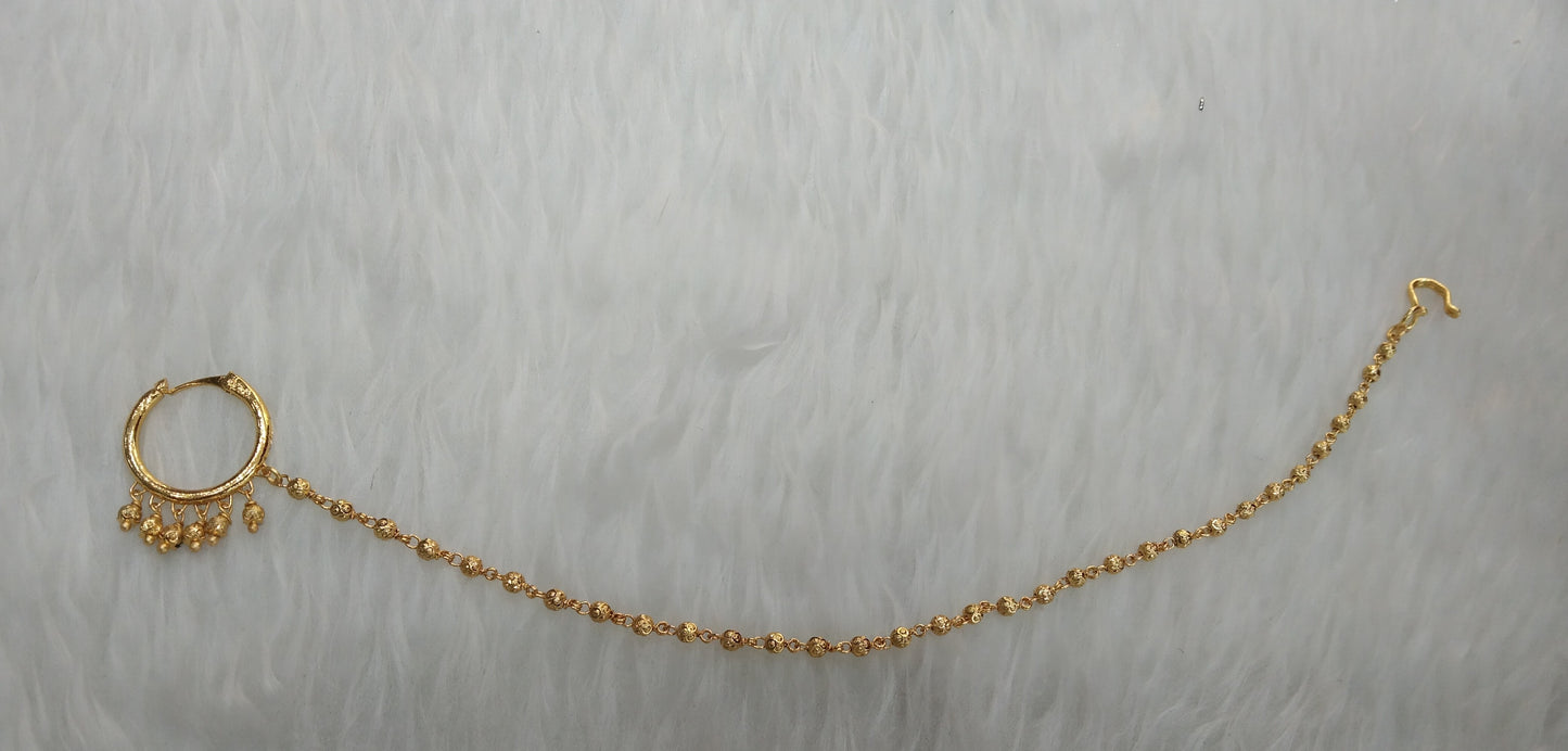 Nose ring bridal nathini for pierced nose
