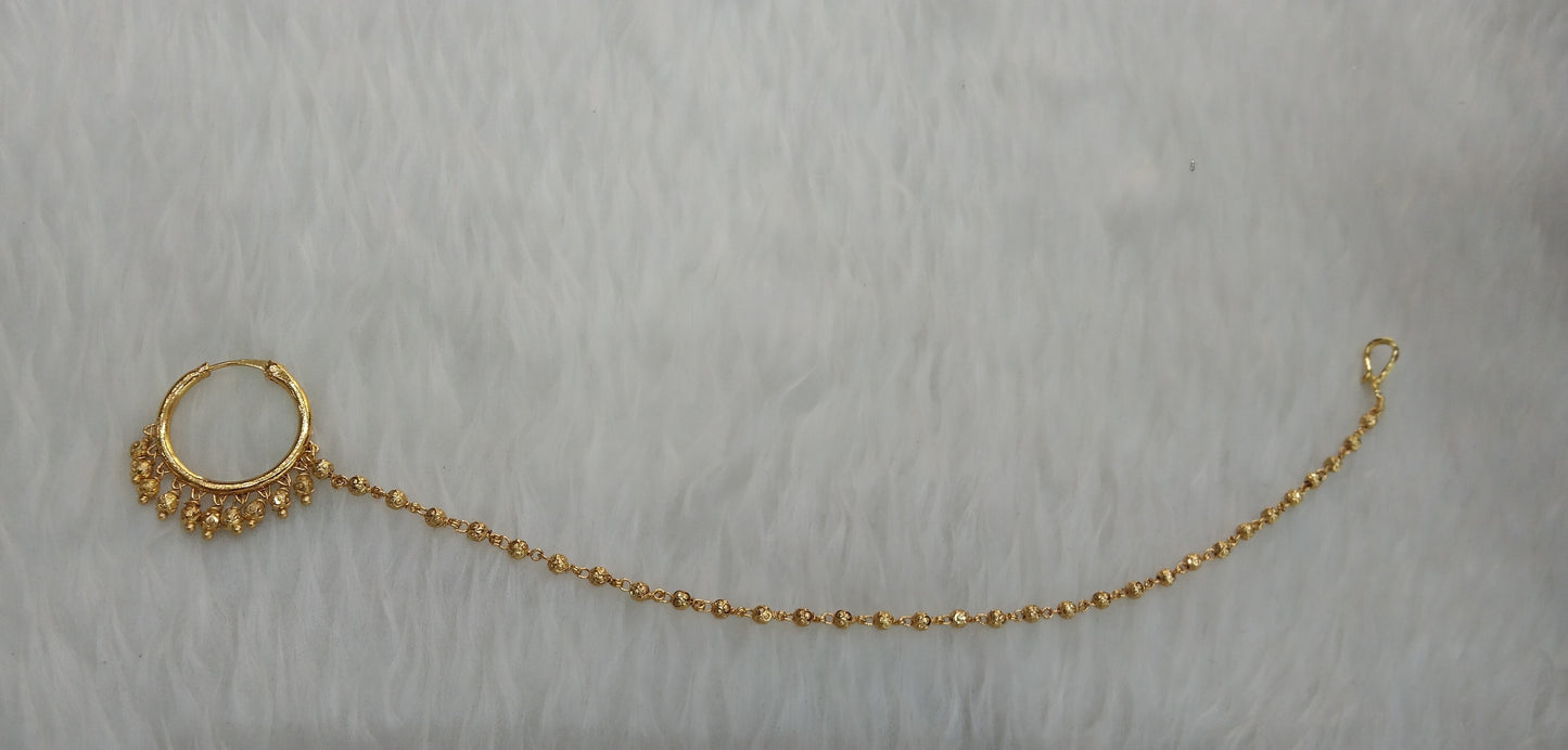 Nose ring bridal nathini for pierced nose
