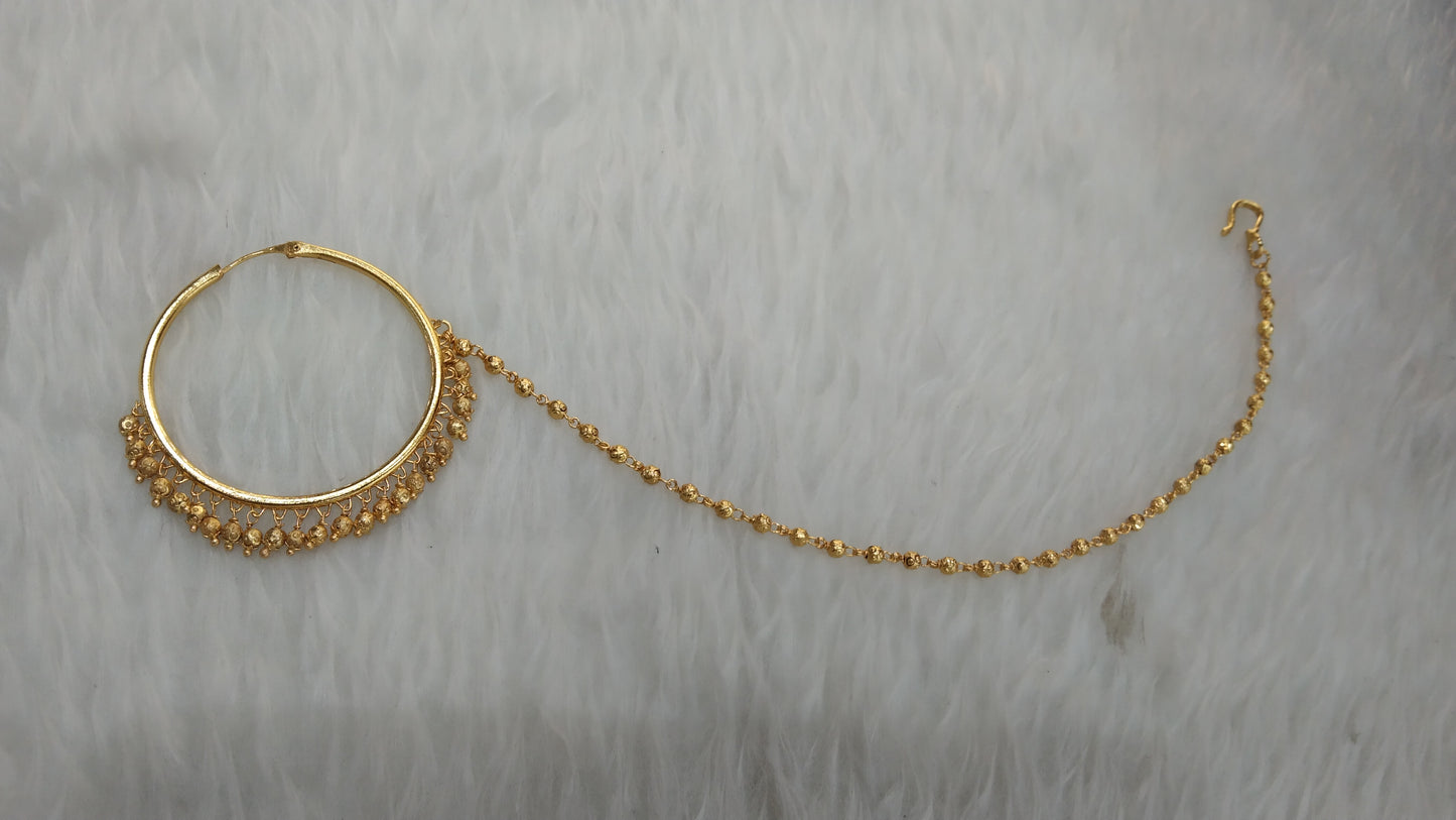 Nose ring bridal nathini for pierced nose