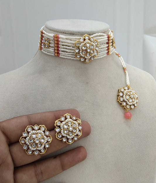 Kundan Choker Gaajri Jewelry Sandeep Set