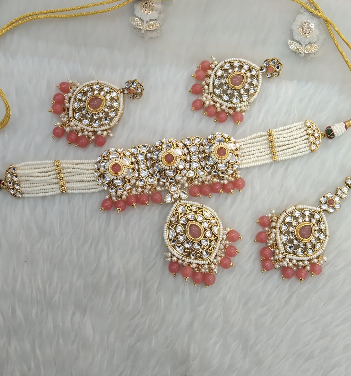 Gaajri Kundan Choker Jewelry Ram Set