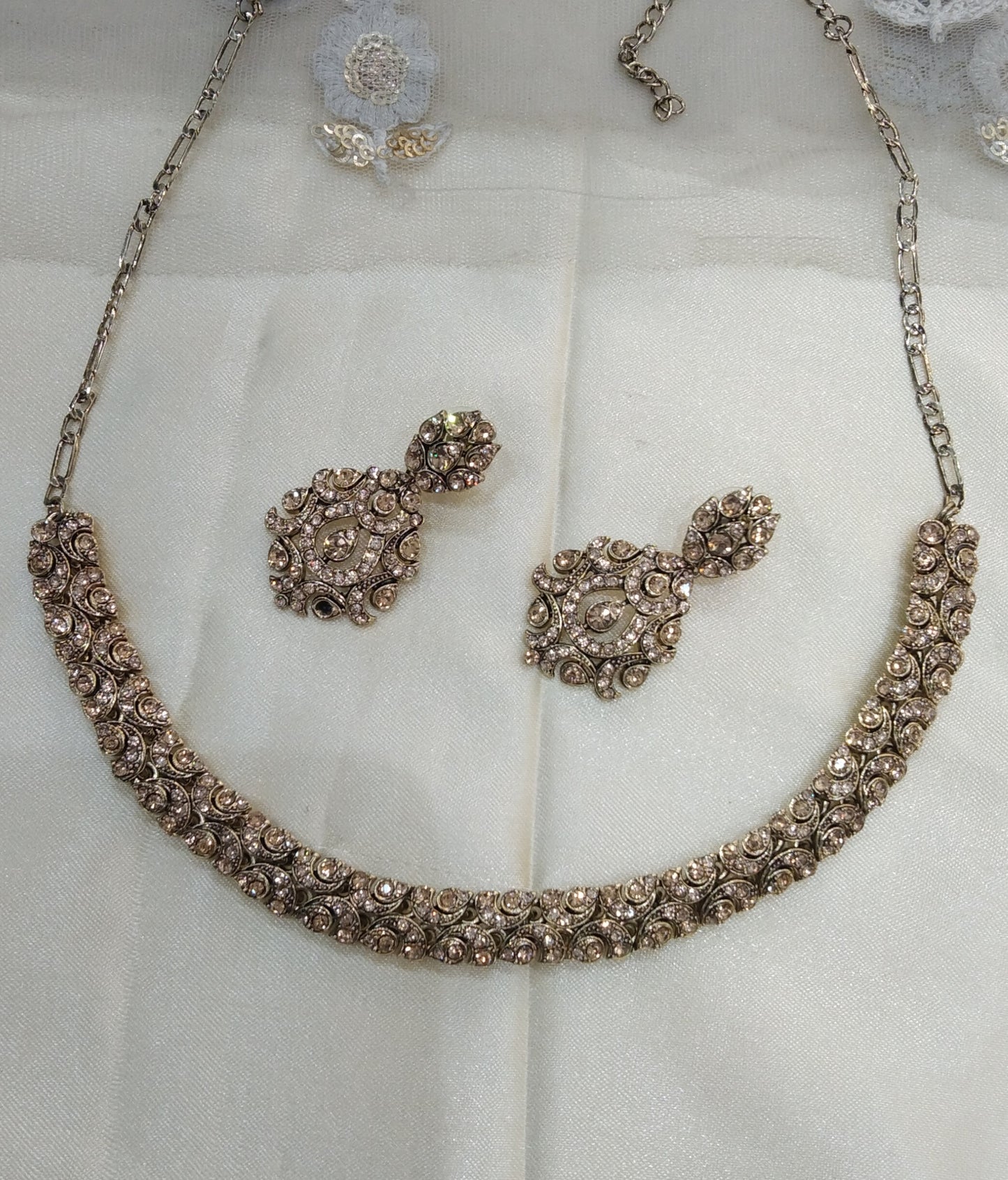 Antique gold necklace Set Indian jewellery Virat set