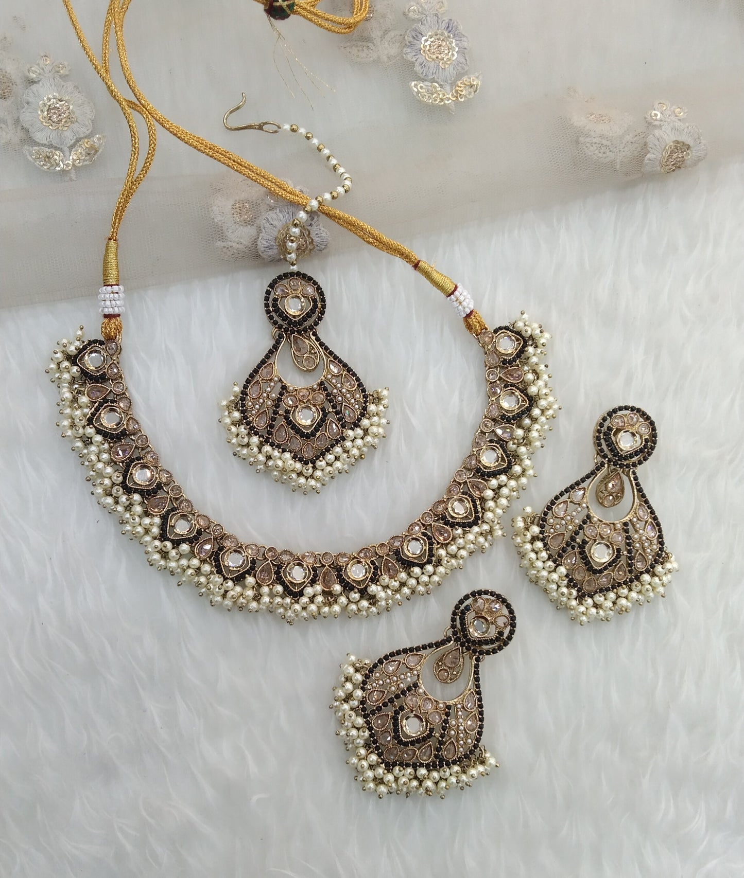 Black necklace Jewellery Alaia Set