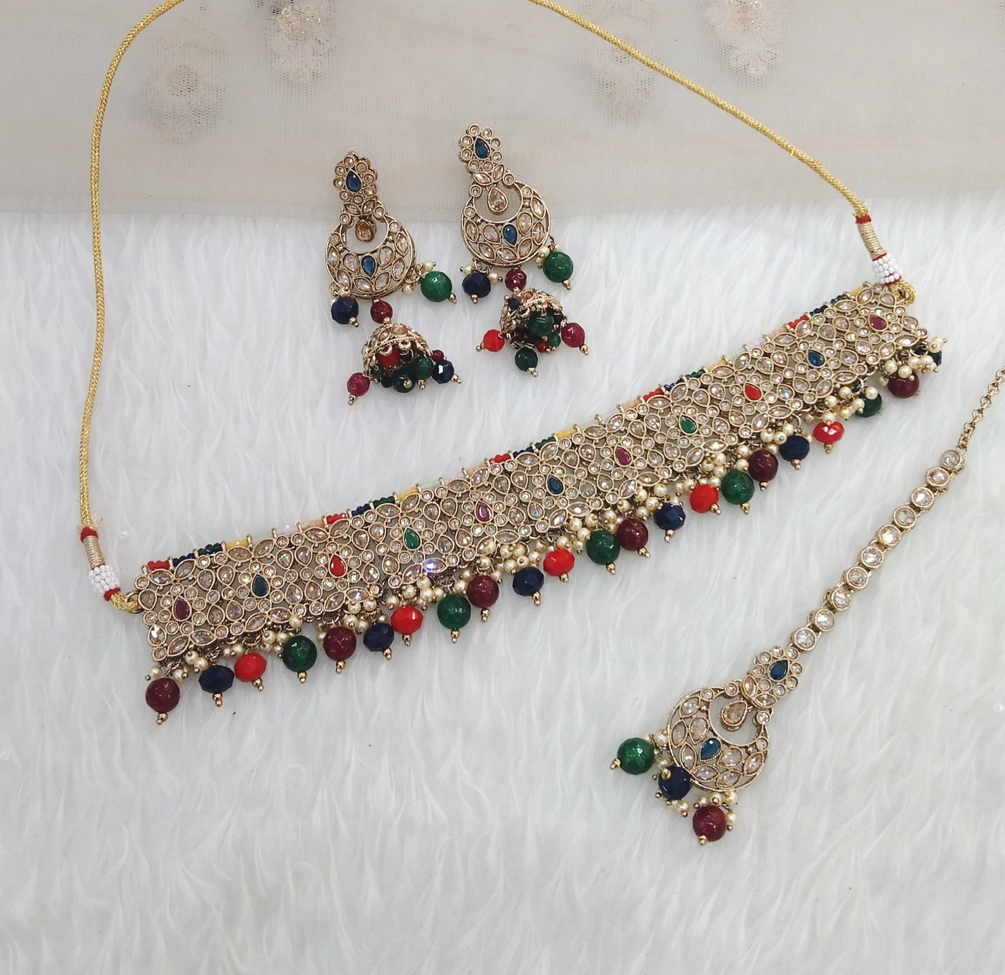 multi Colour Choker Jewellery Learn Set