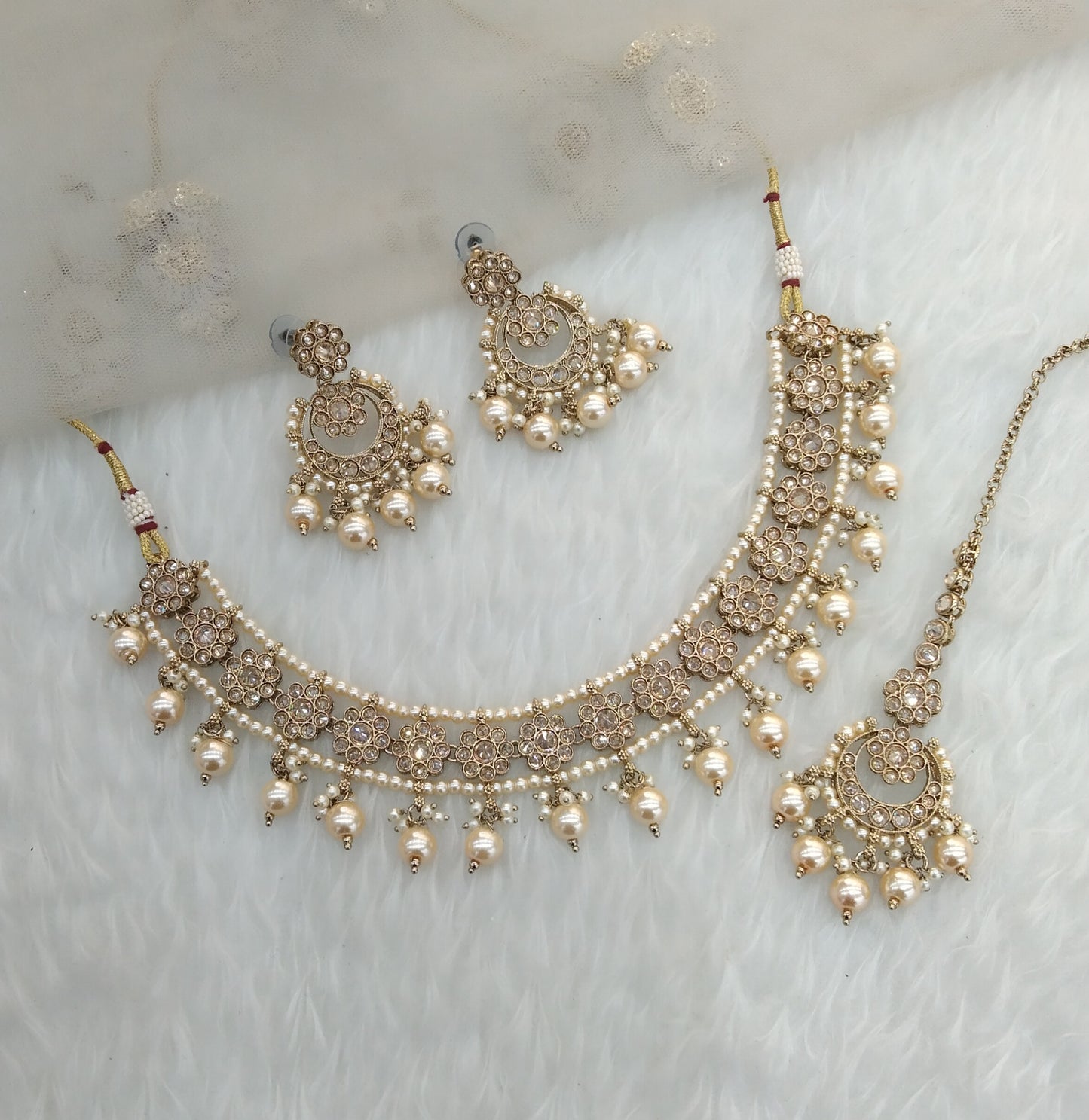 Antique Golden necklace Jewellery Melbourne Set
