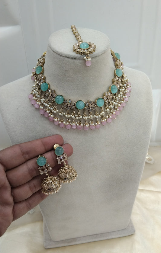 Sea Green Necklace Jewellery Wind Set