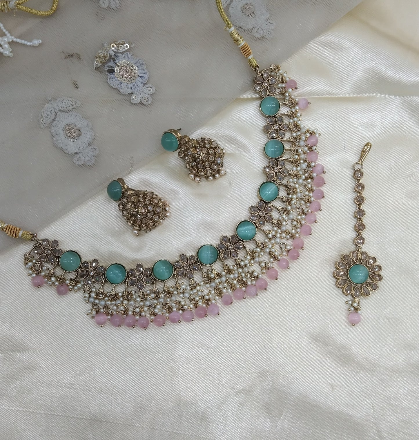 Sea Green Necklace Jewellery Wind Set