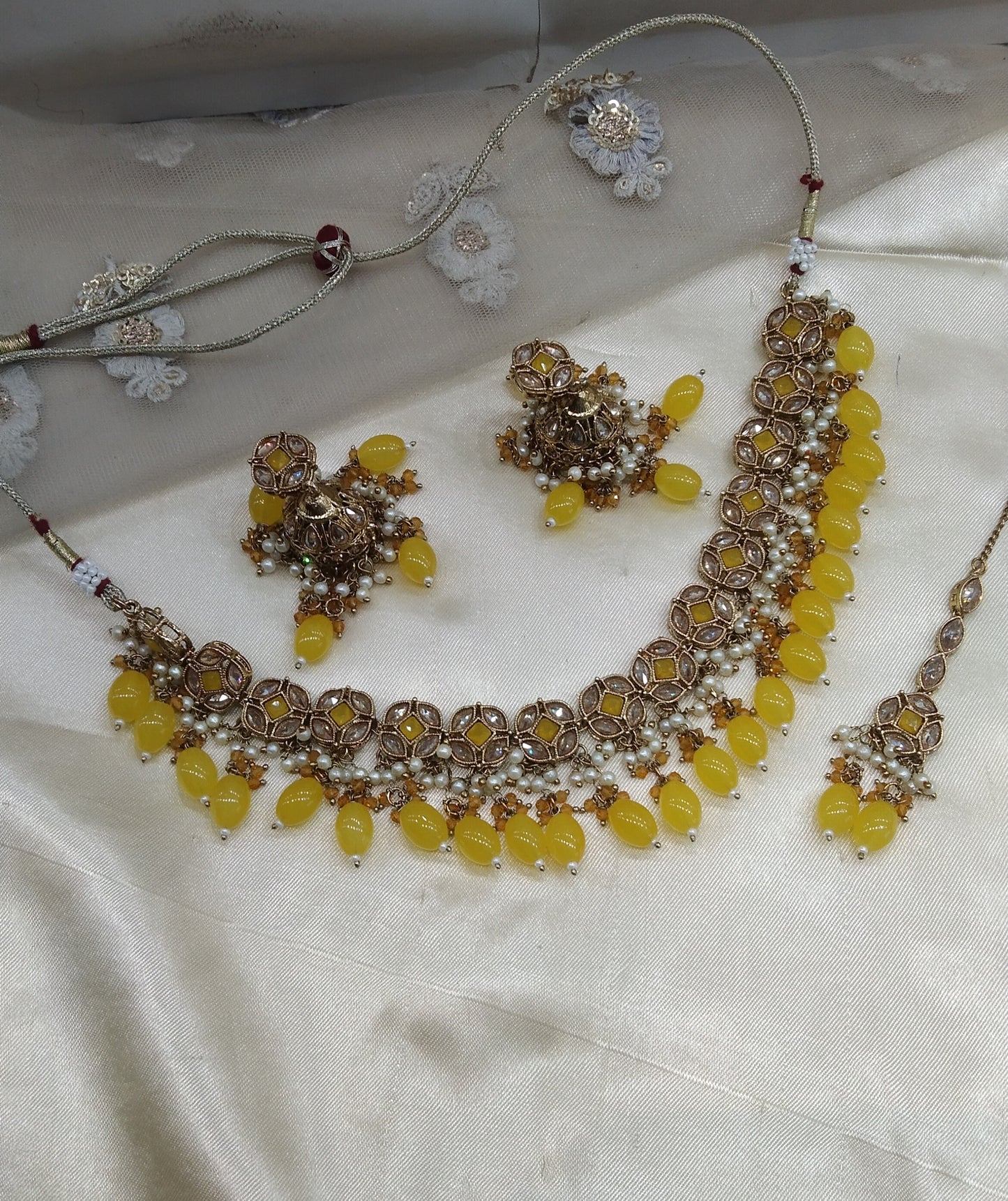 Yellow Necklace Jewellery Tauranga Set