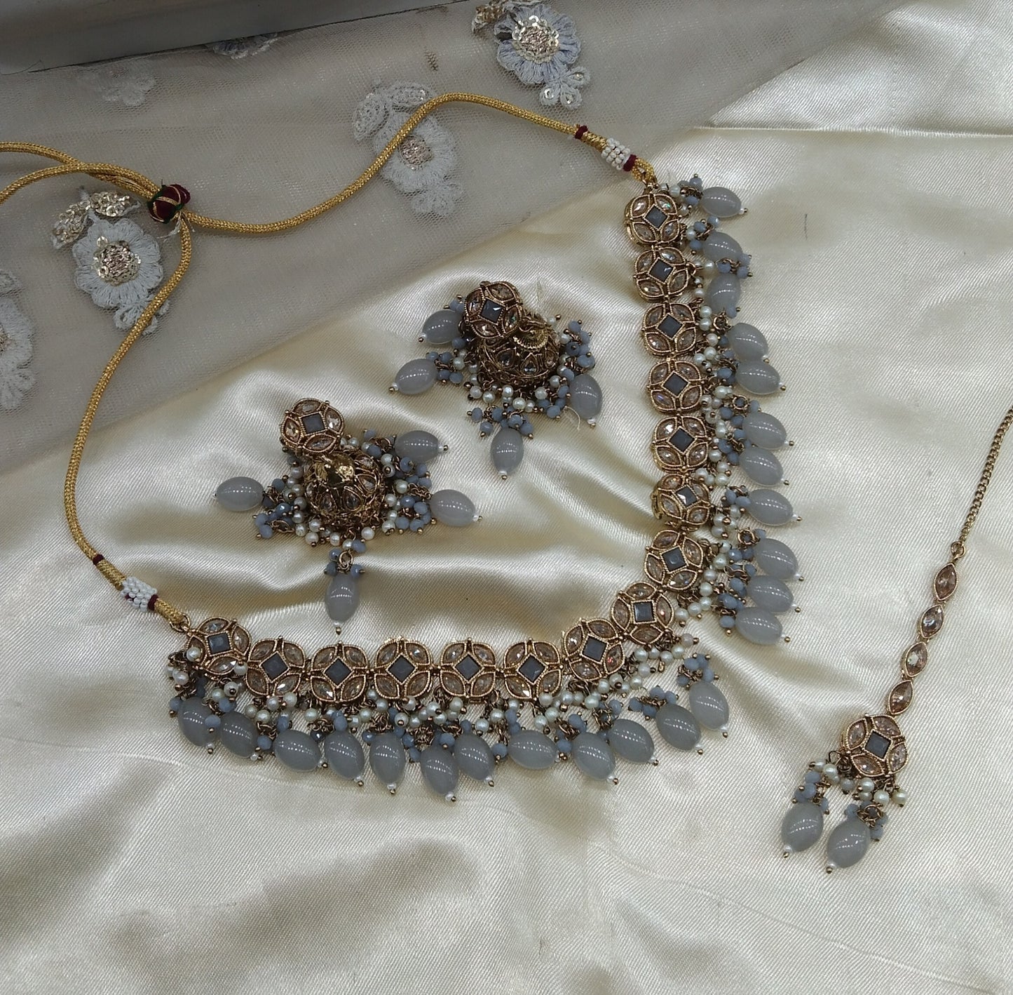 Grey Necklace Jewellery Tauranga Set