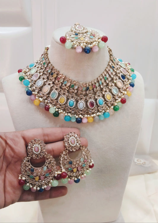 Multi Necklace Jewellery Nisha Set