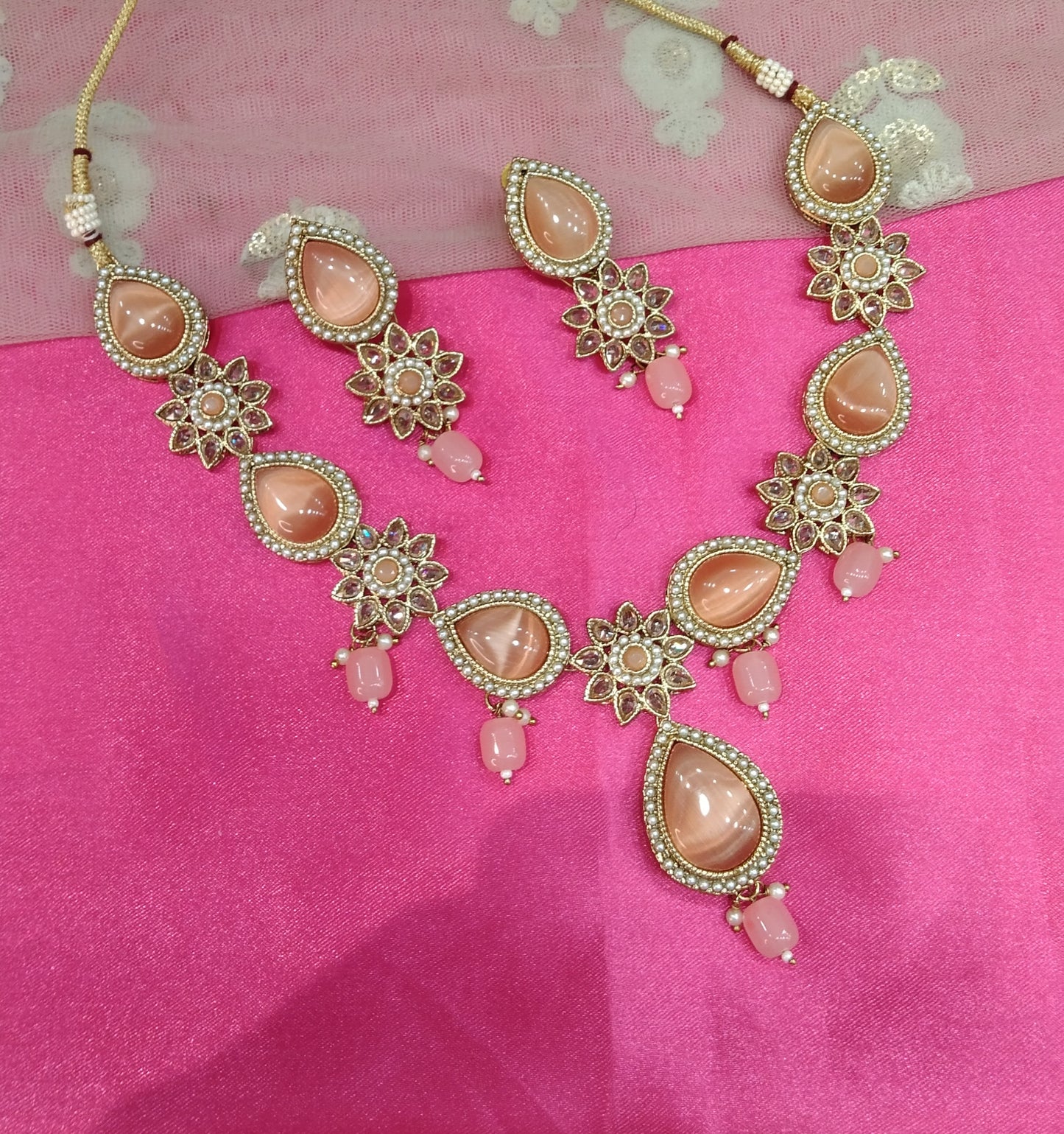Peach Necklace Jewellery Swaziland Set
