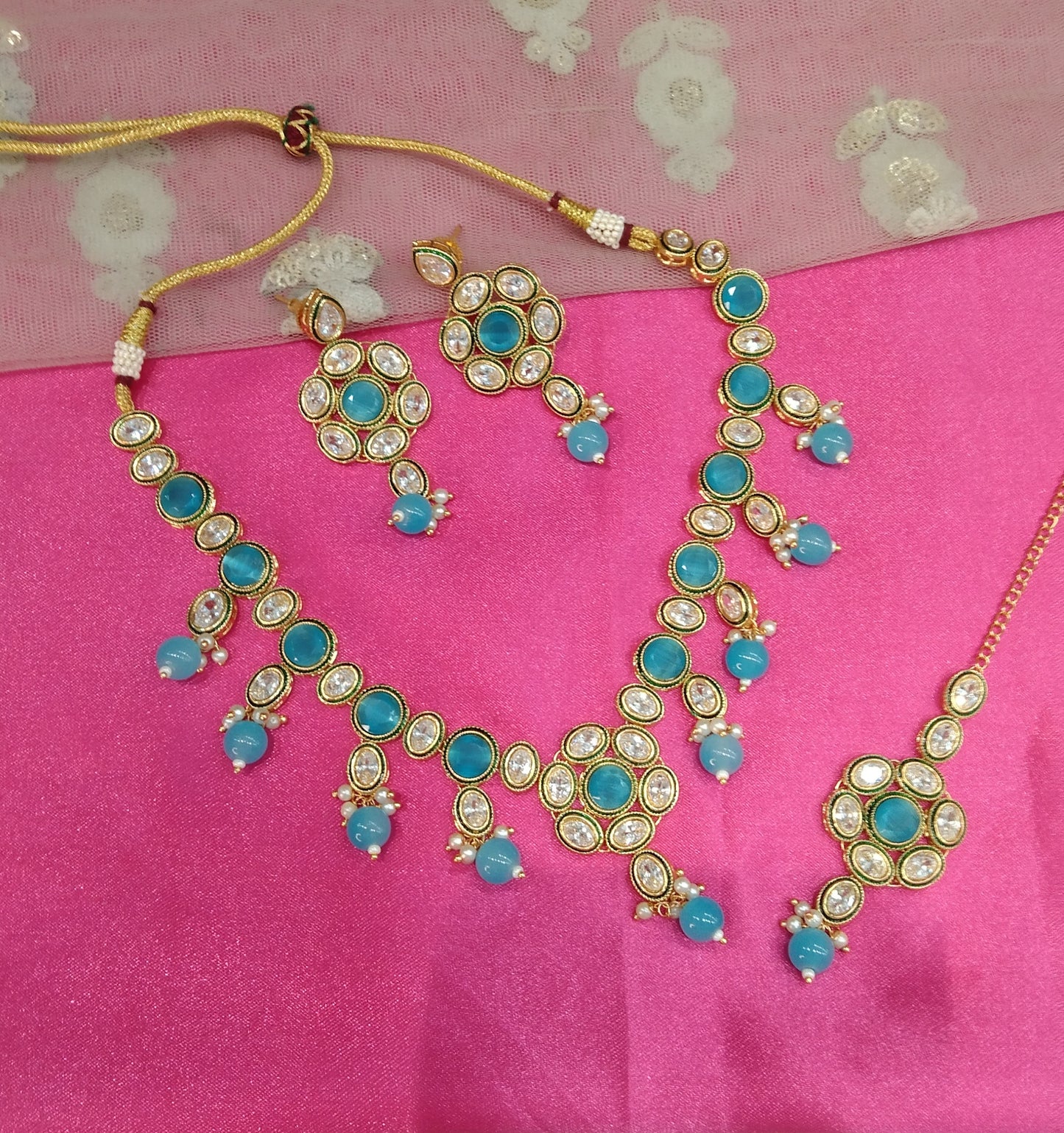 Sky Blue Necklace Jewellery Swaziland Set