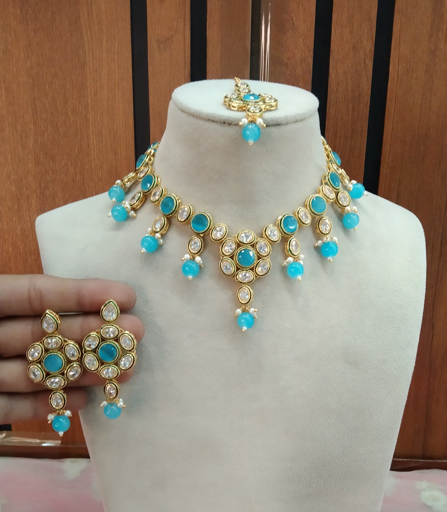 Sky Blue Necklace Jewellery Swaziland Set