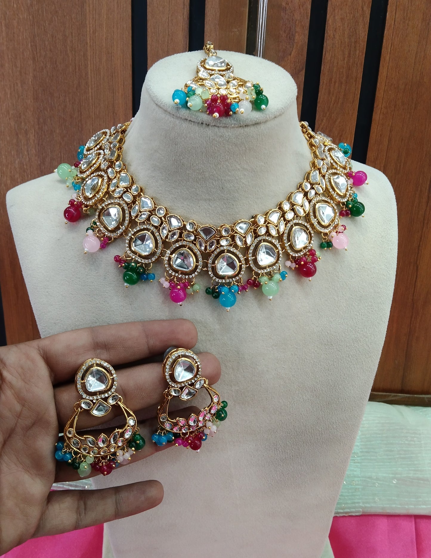 Multi Color Necklace Jewellery Sita Set
