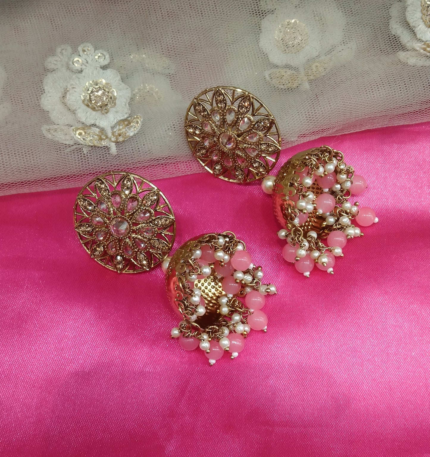 Gaajri Kundan Jhumka Sam Bollywood Earrings