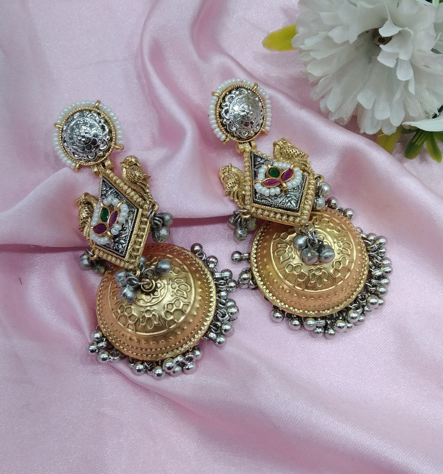 Brass Jhumka Bollywood Priniti Earrings
