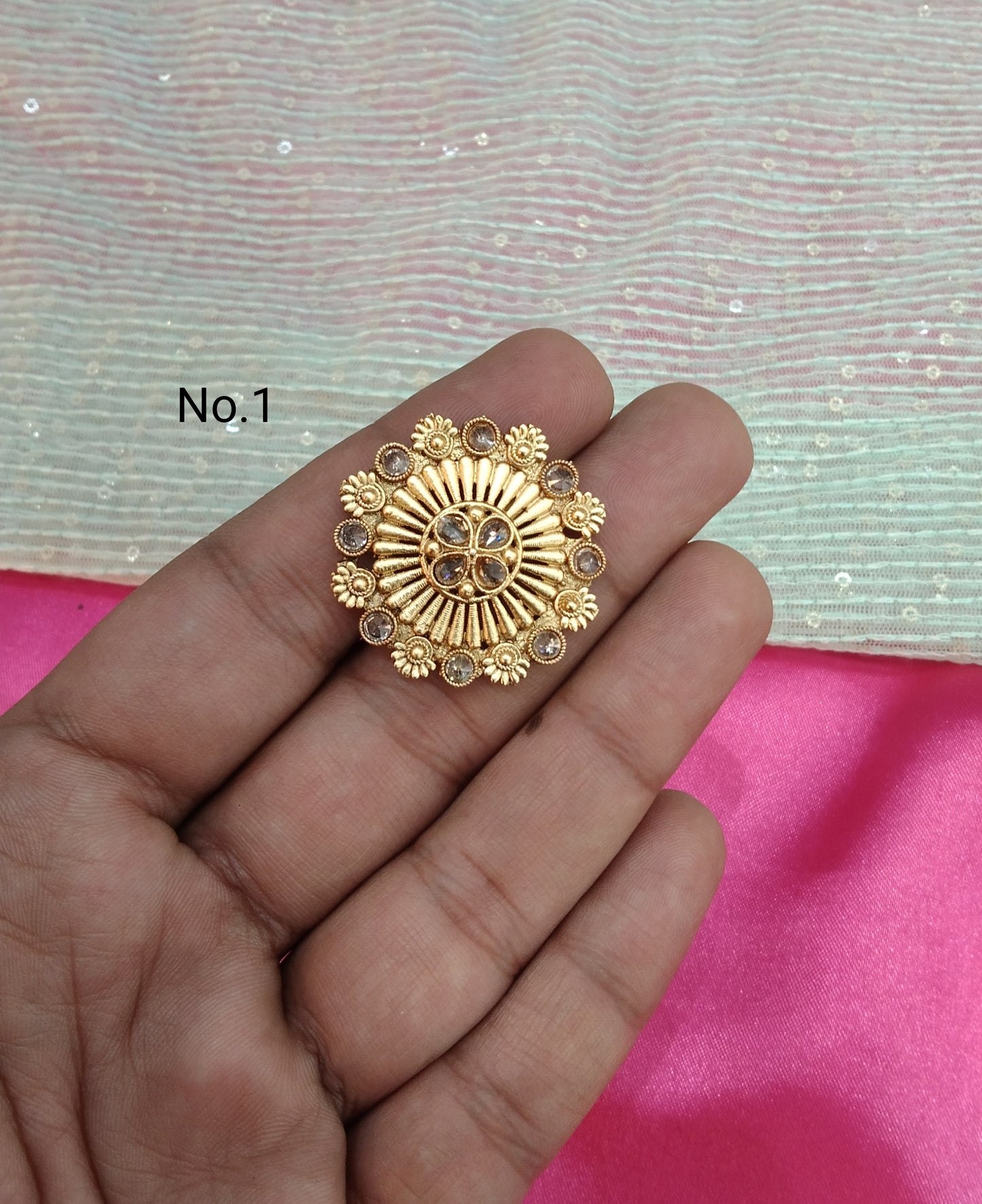 Gold Cocktail Finger Rings