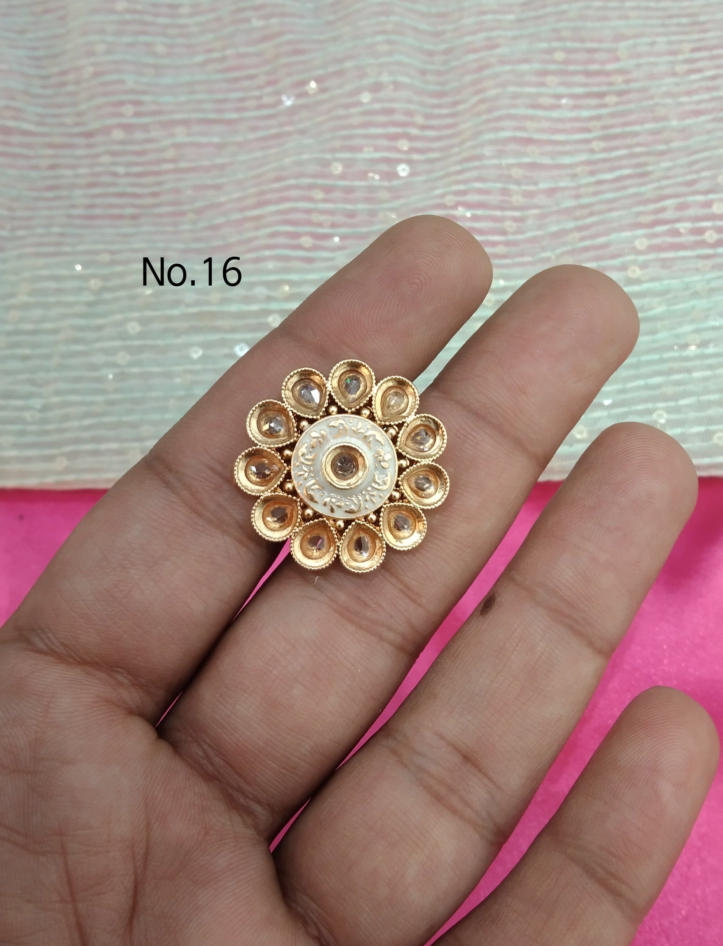 Gold Cocktail Finger Rings