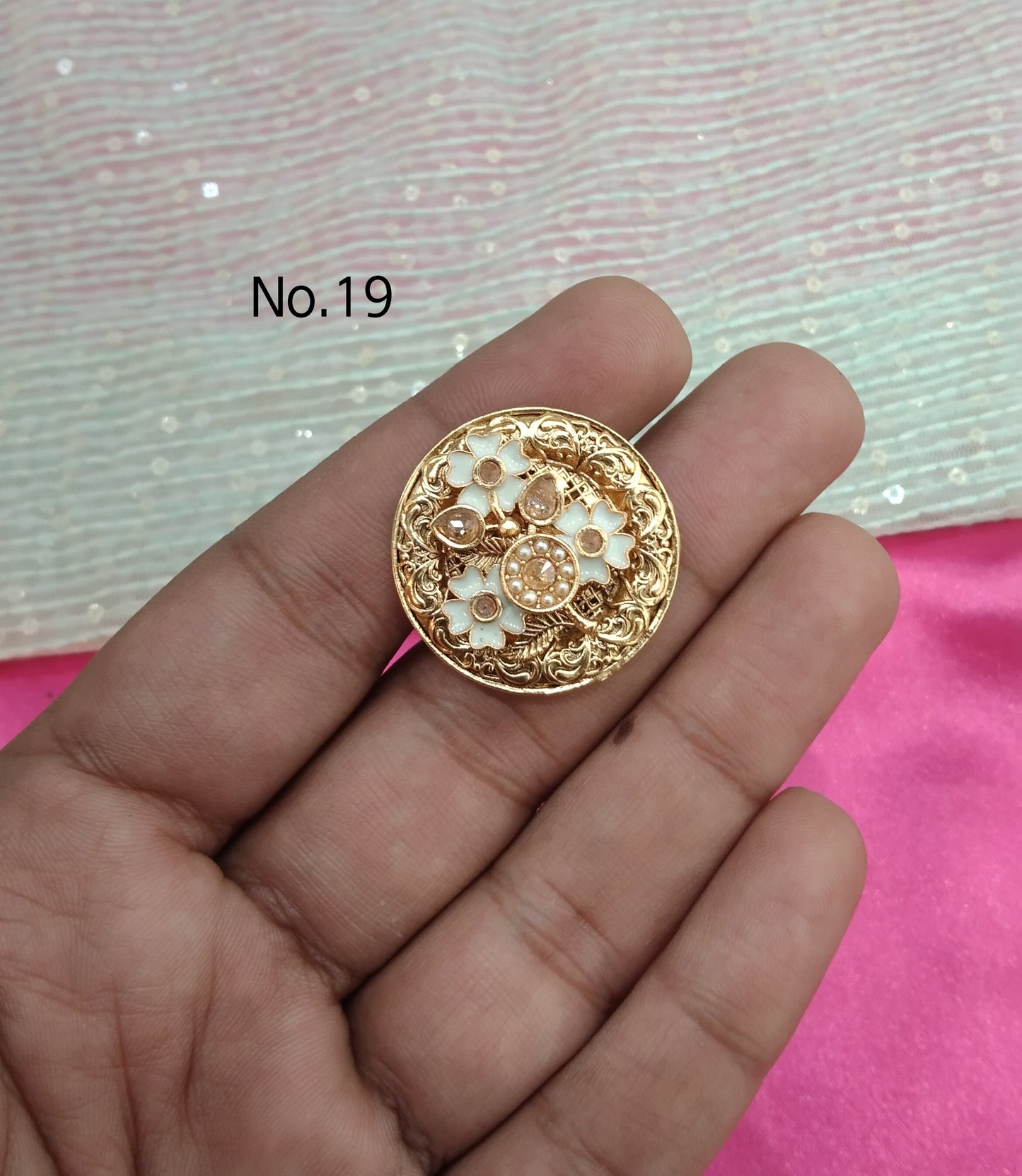 Gold Cocktail Finger Rings