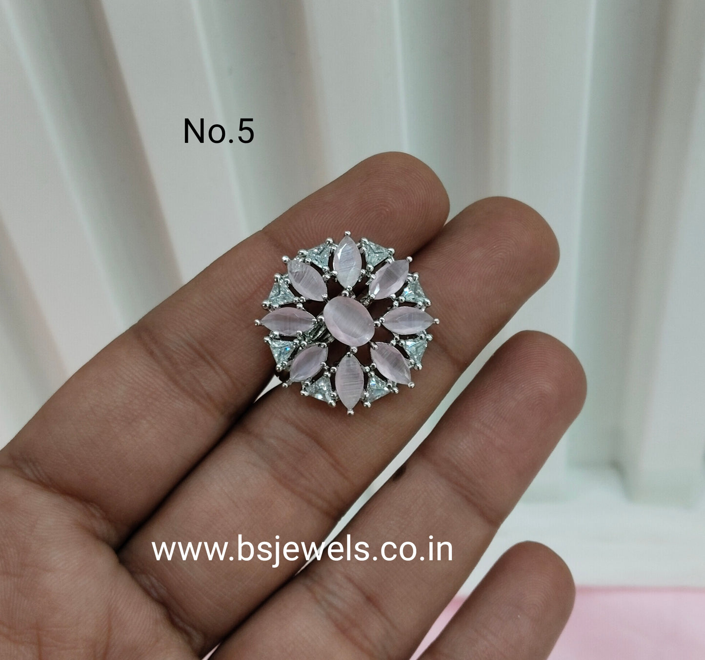 CZ American Diamond Adjustable Finger Rings