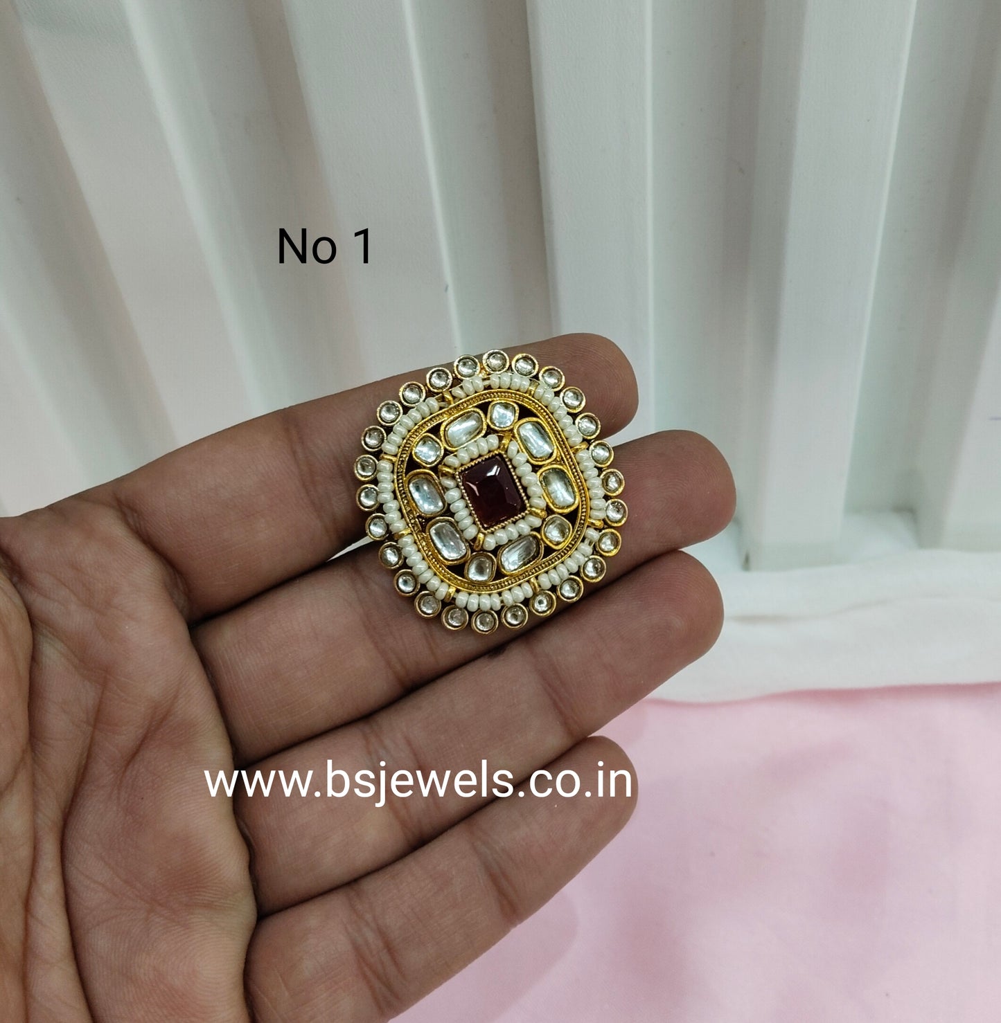 Kundan Adjustable Finger Rings