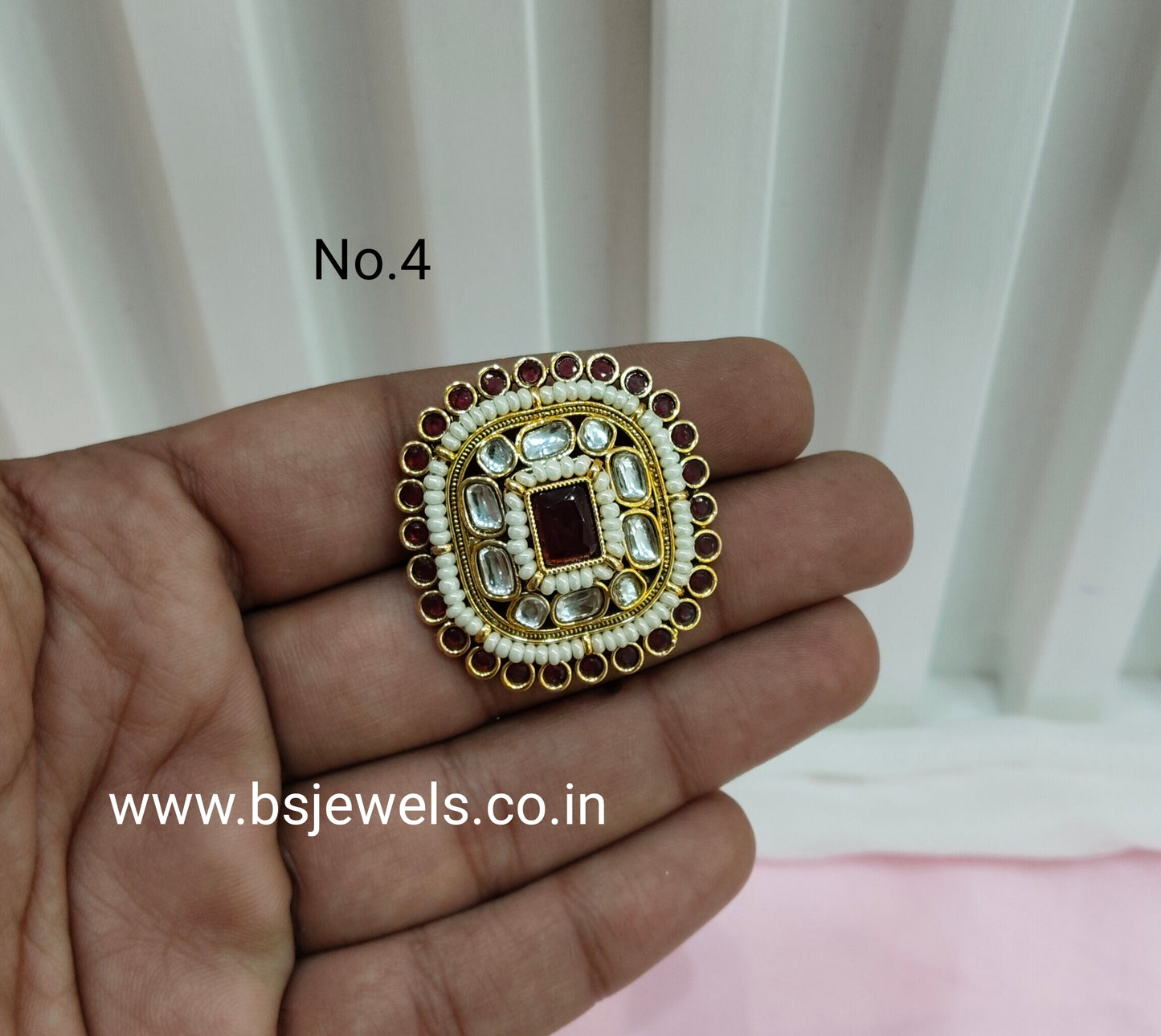 Kundan Adjustable Finger Rings