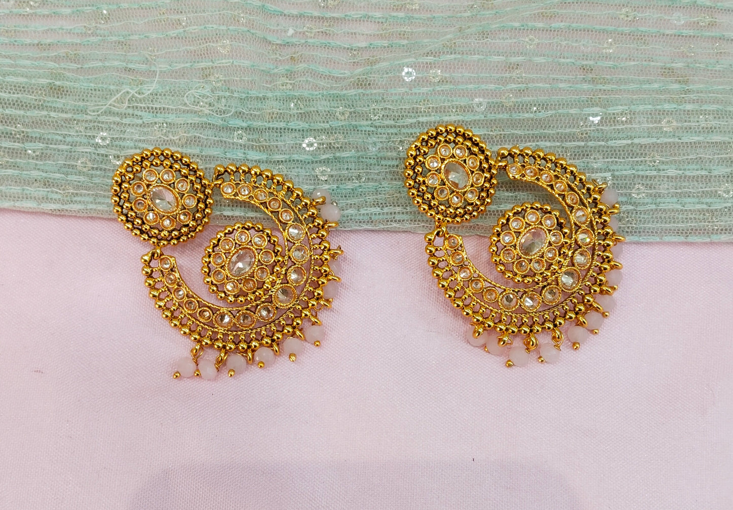 Pink Bollywood Rohit Earrings