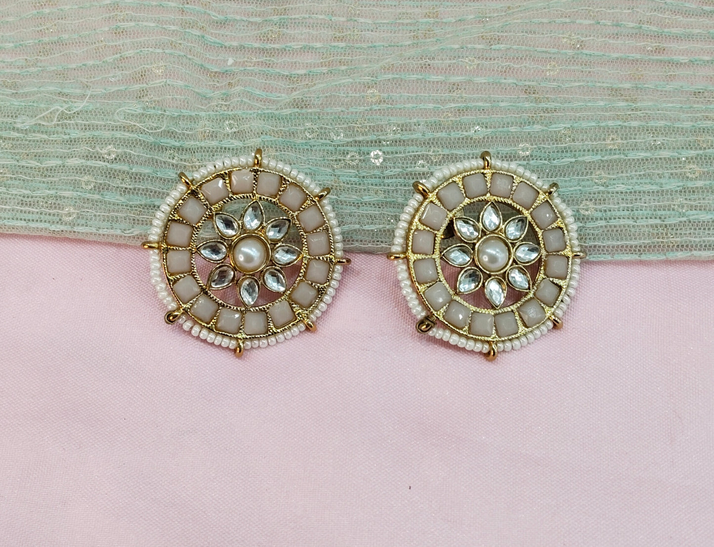 Pink Bollywood Rohit Earrings
