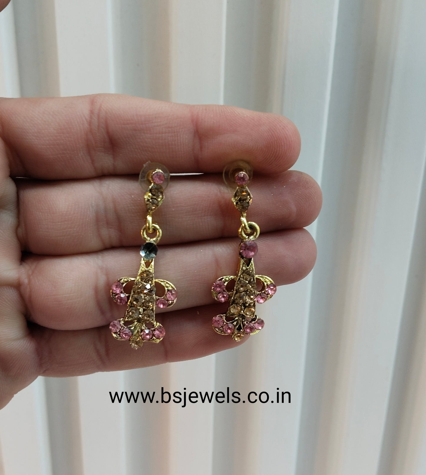 Pink Bollywood Rohit Earrings
