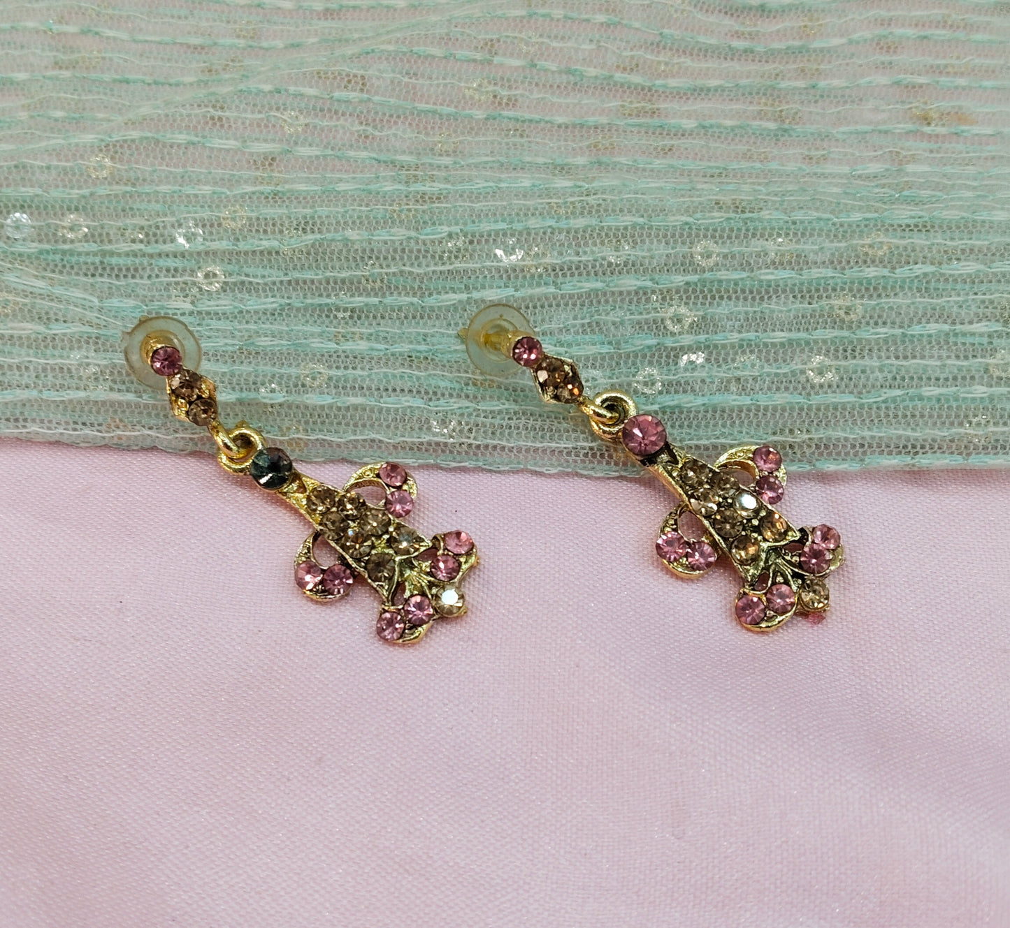Pink Bollywood Rohit Earrings
