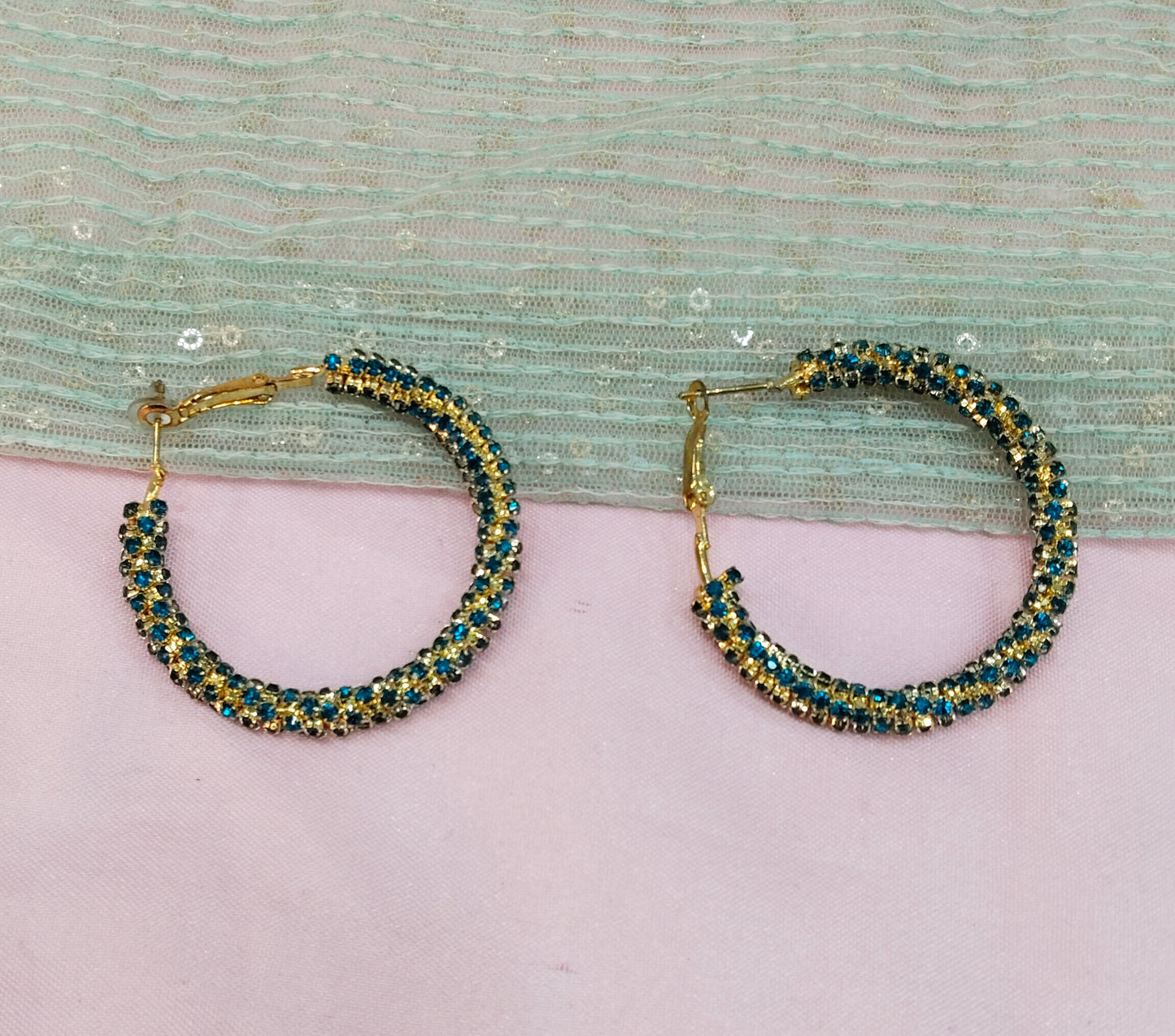 Rama Green Bollywood Virat Earrings