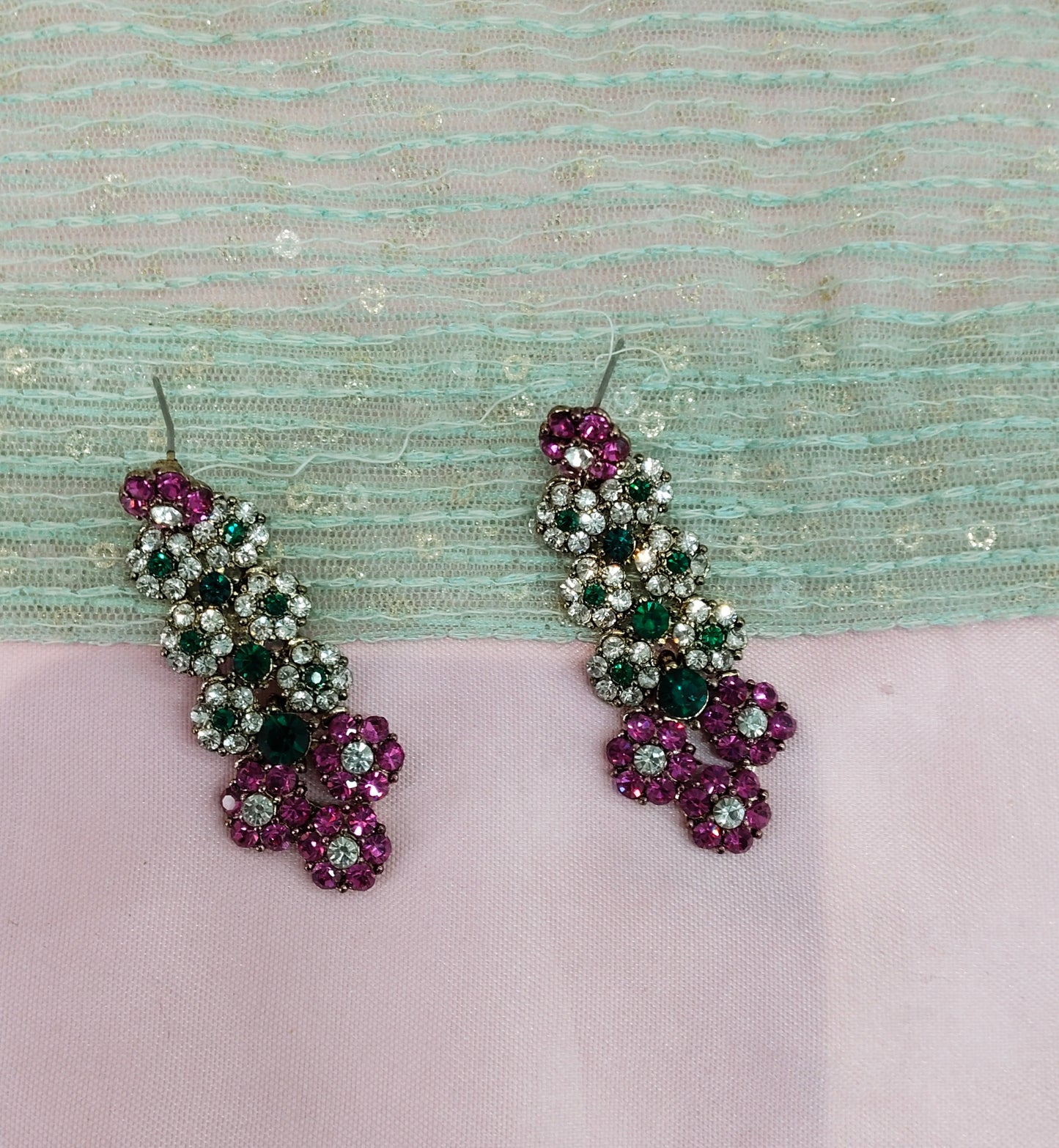 Majenta Bollywood Rahul Earrings