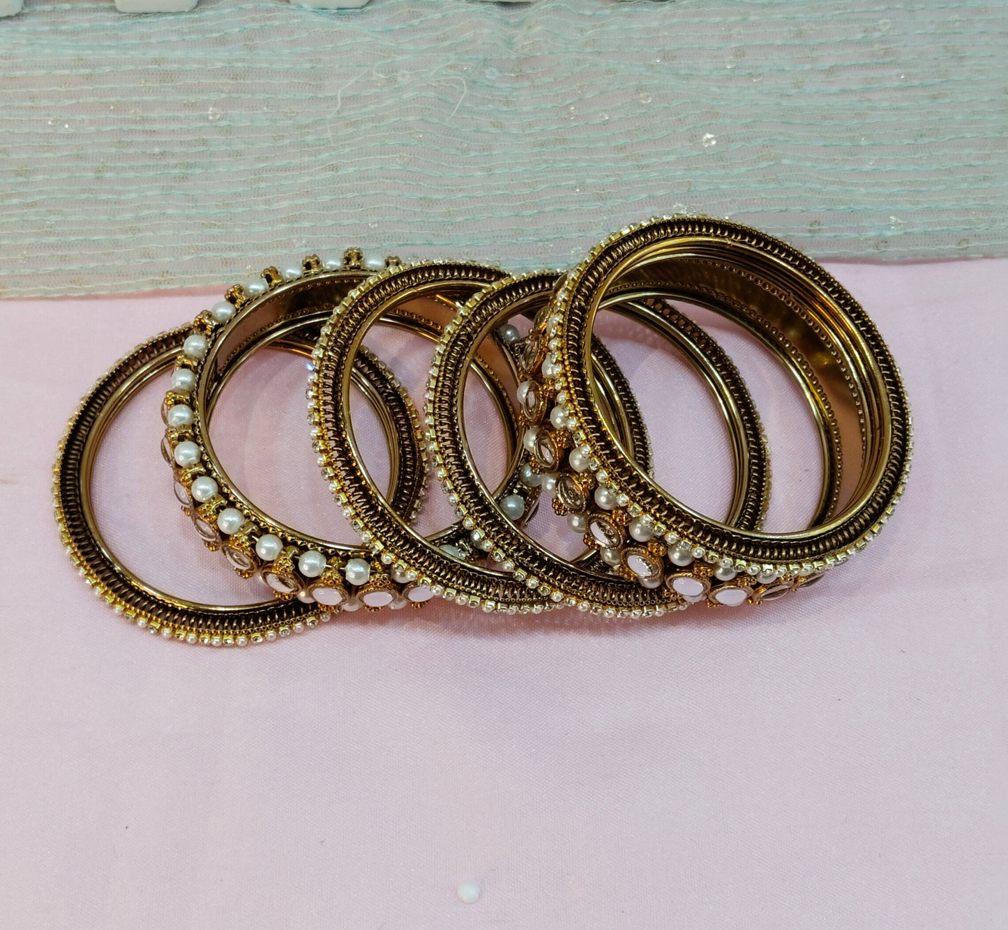 Bangles jewelry Set/Traditional bollywood jewelry/Kundan gold bangles