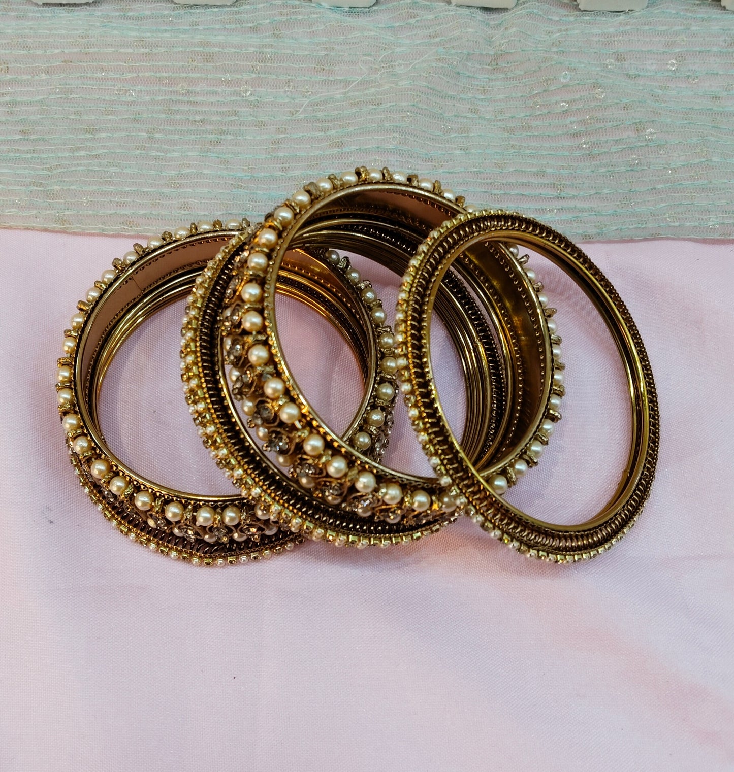 Bangles jewelry Set/Traditional bollywood jewelry/Antique gold bangles