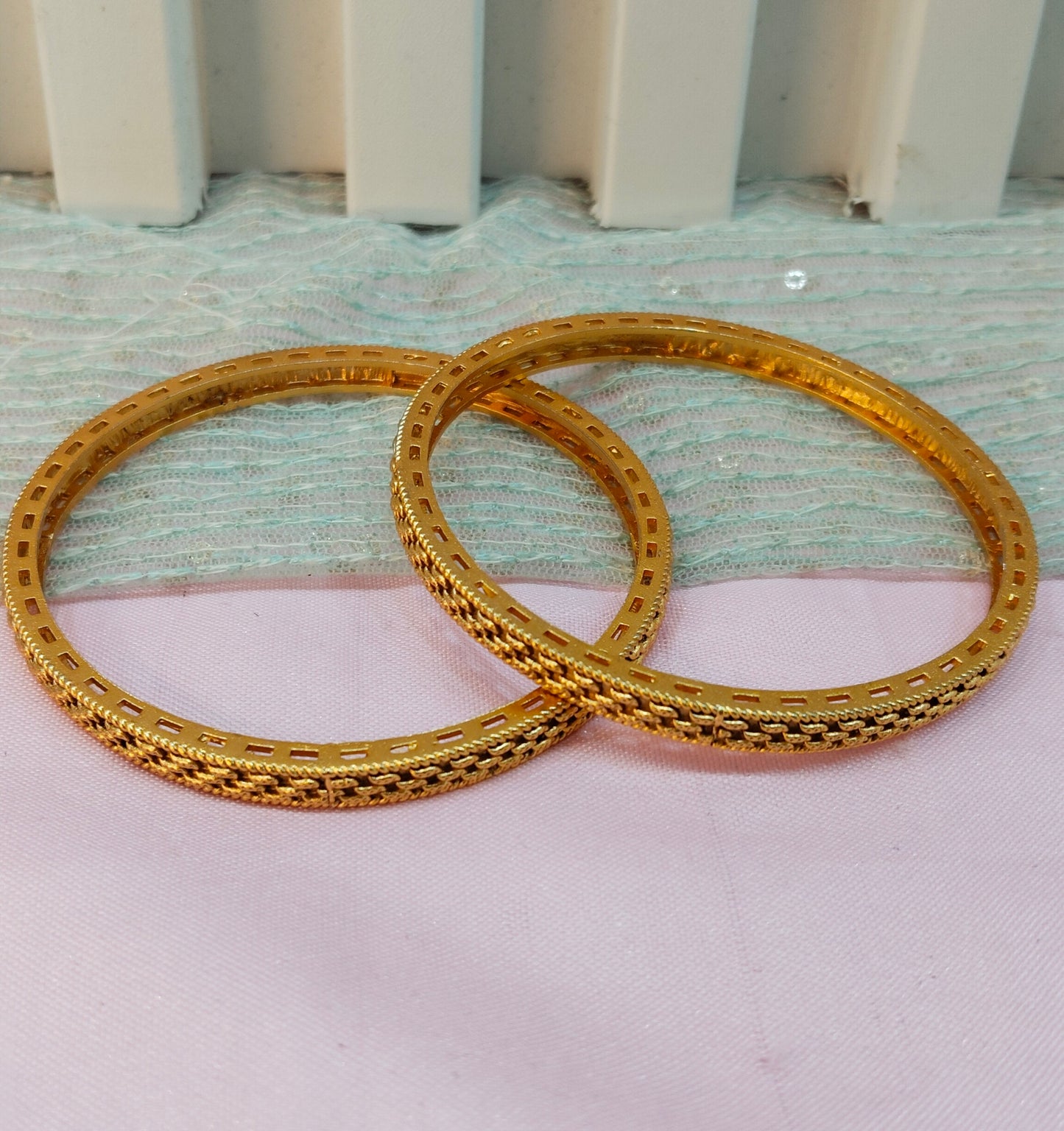 2.6 Size bangles jewelry /Traditional bollywood jewelry/ Gold bangles
